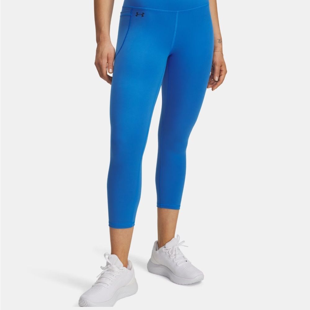Under Armour Motion Capri Leggings Women’s Medium Blue Cropped Stretch Pants